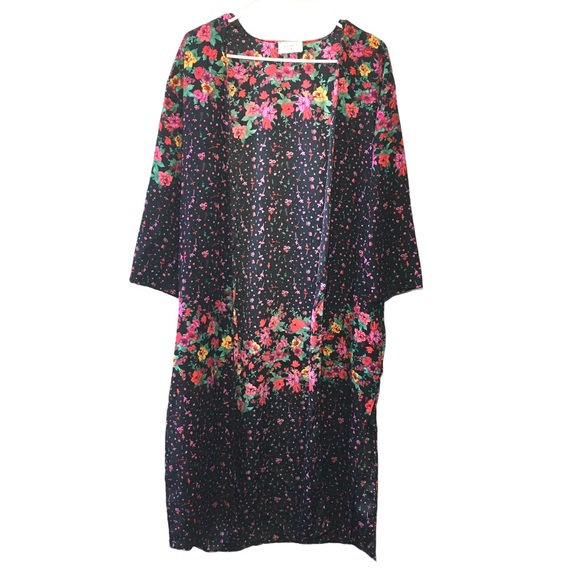 Everly Floral Open Duster Size M - Picture 4 of 5